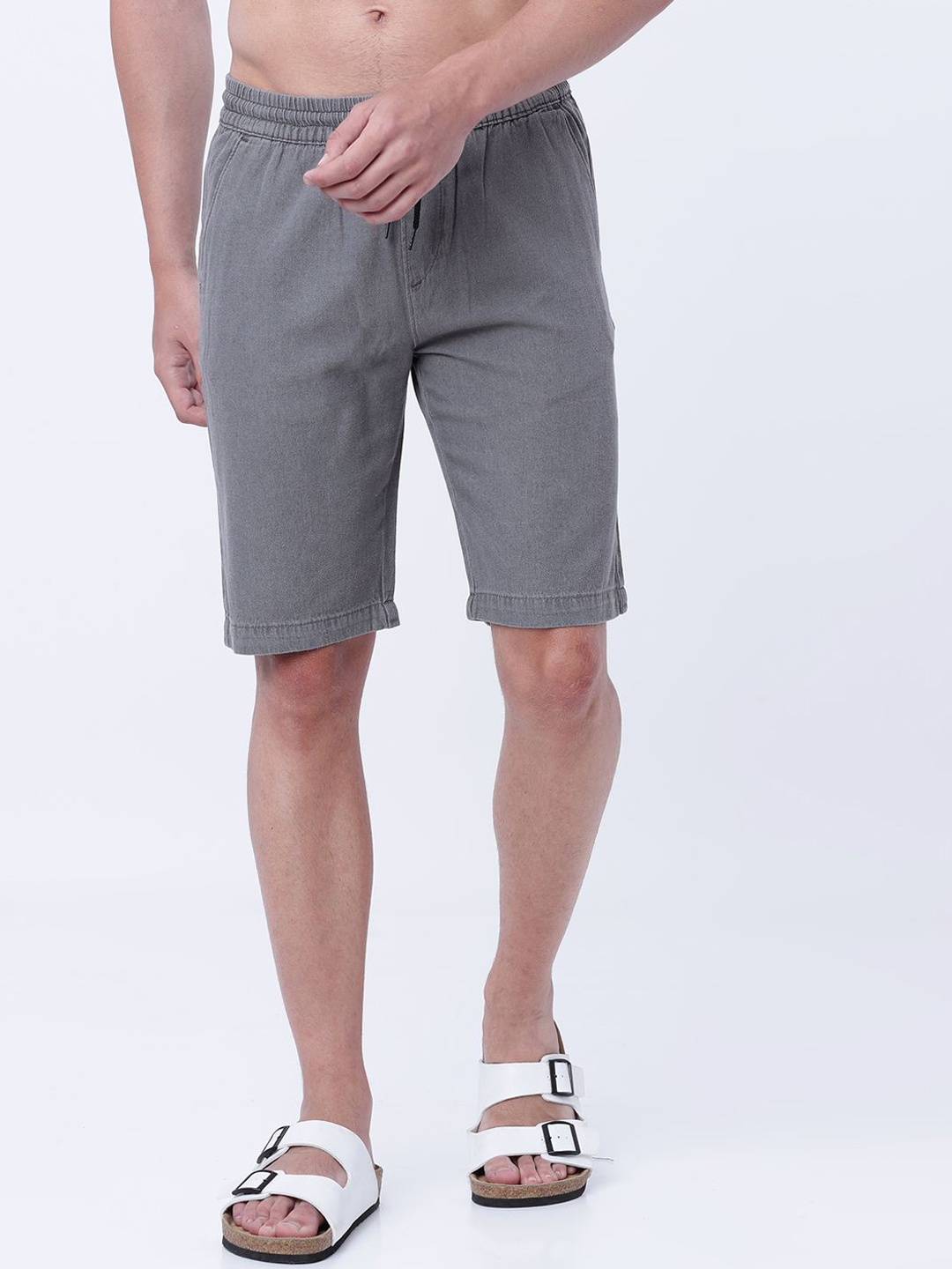 

HIGHLANDER Men Slim Fit Shorts, Grey