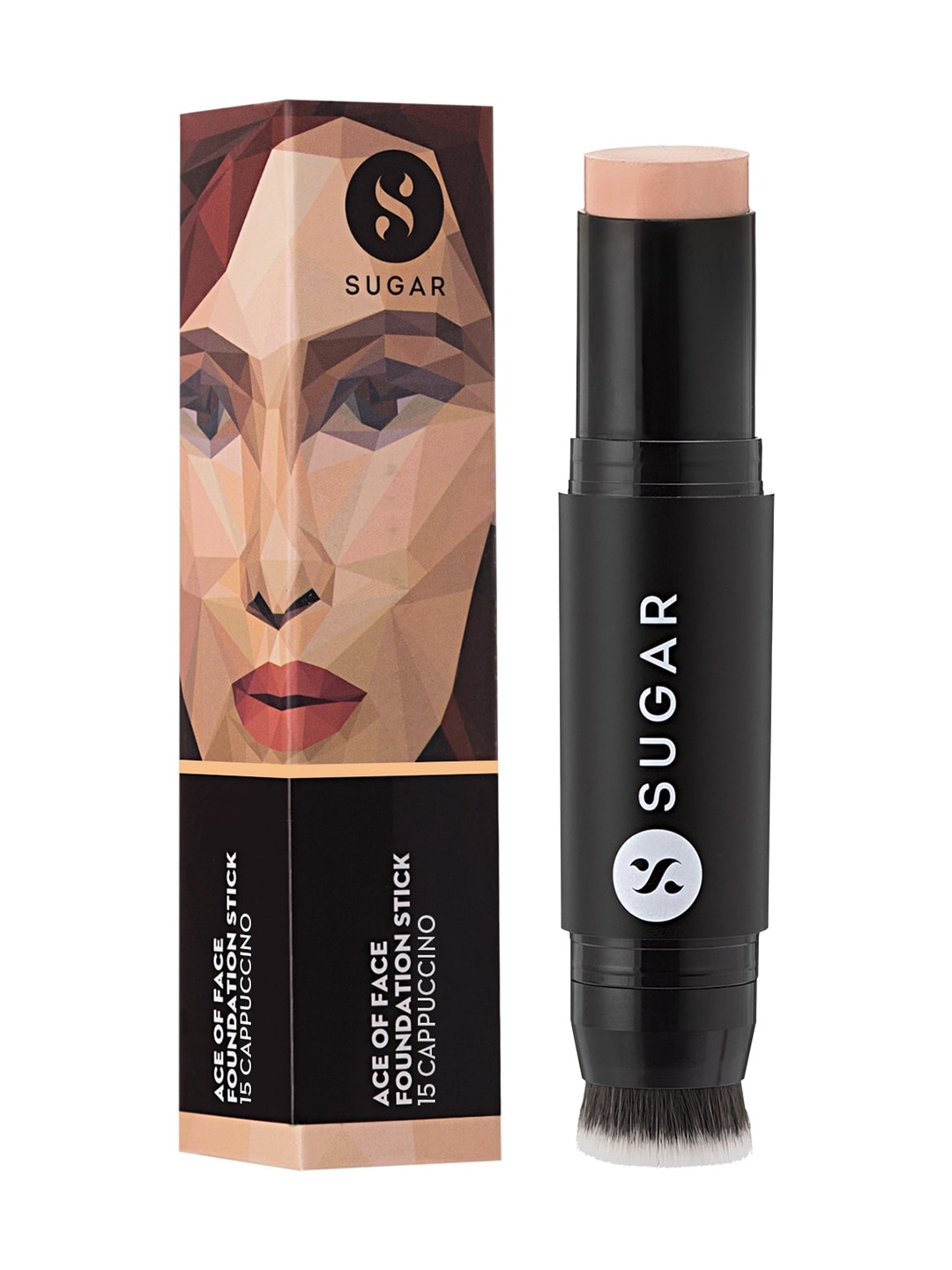 

SUGAR Ace Of Face Foundation Stick - 15 Cappuccino - Light, Cool Undertone - 12g, Beige