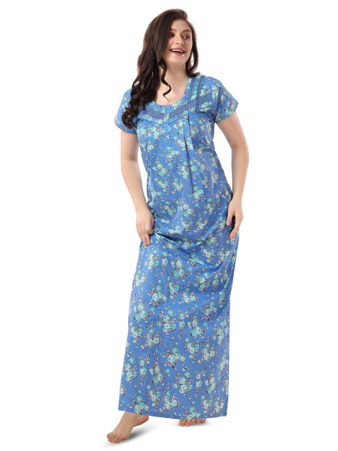 

Soulemo Printed Everyday Maxi Nightdress, Blue