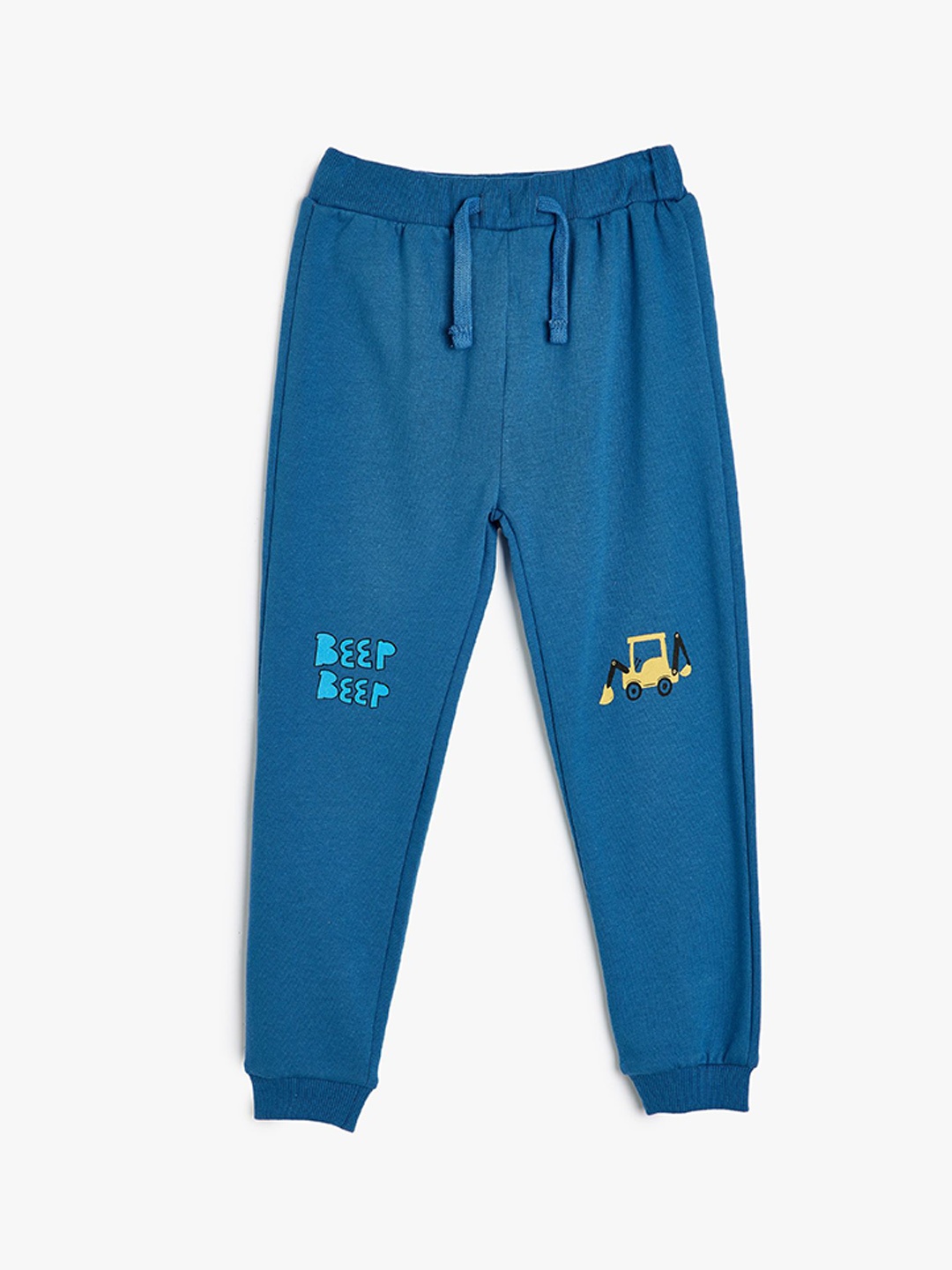 

Koton Boys Pure Cotton Mid Rise Joggers, Blue