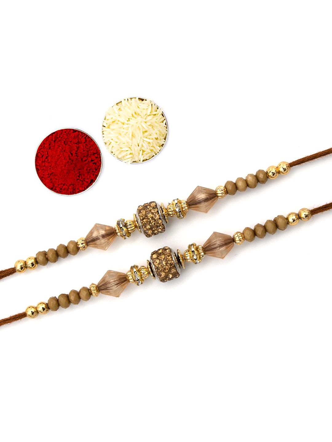 

YOUSTYLO Thread Rakhi, Gold