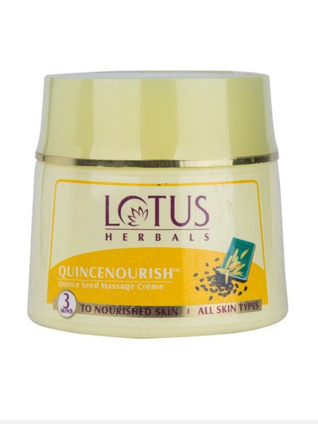 

Lotus Herbals Quincenourish Quince Seed Massage Cream - 250g, Yellow