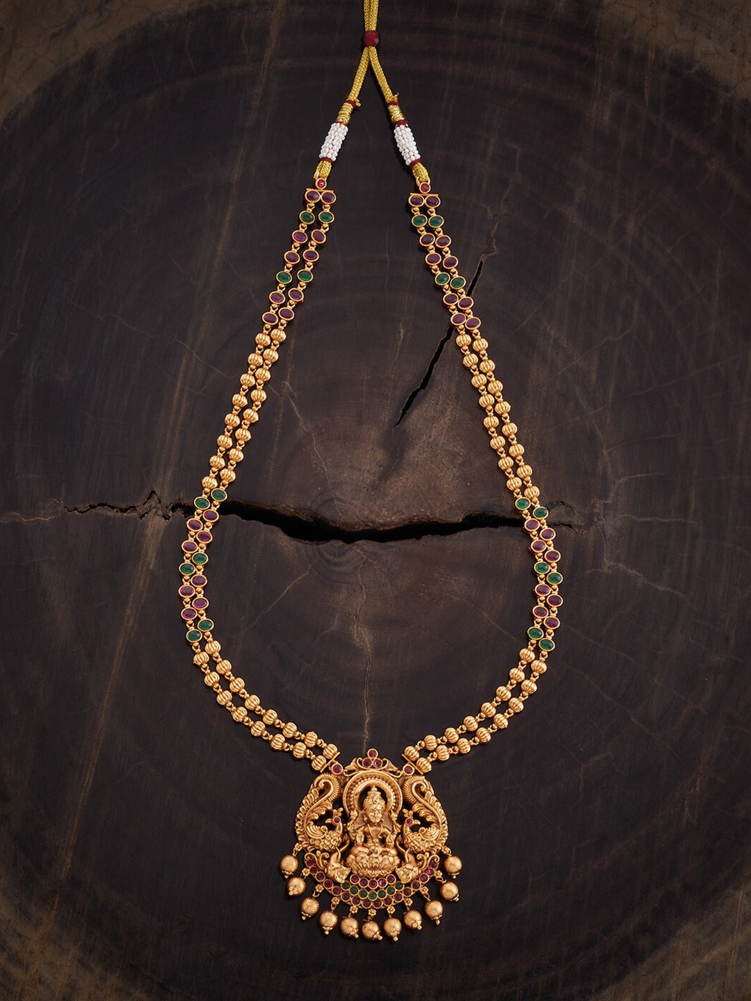 

Kushal's Fashion Jewellery Gold-Plated Copper Antique Necklace