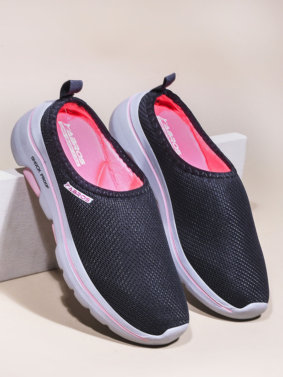 

ABROS Women Mesh Running Shoes, Grey
