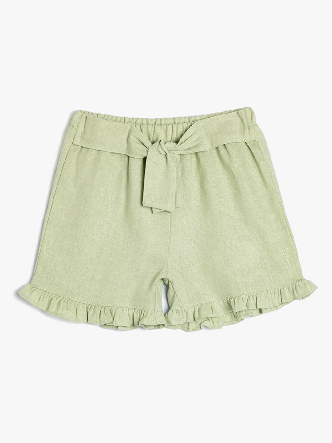

Koton Girls Linen Shorts, Green