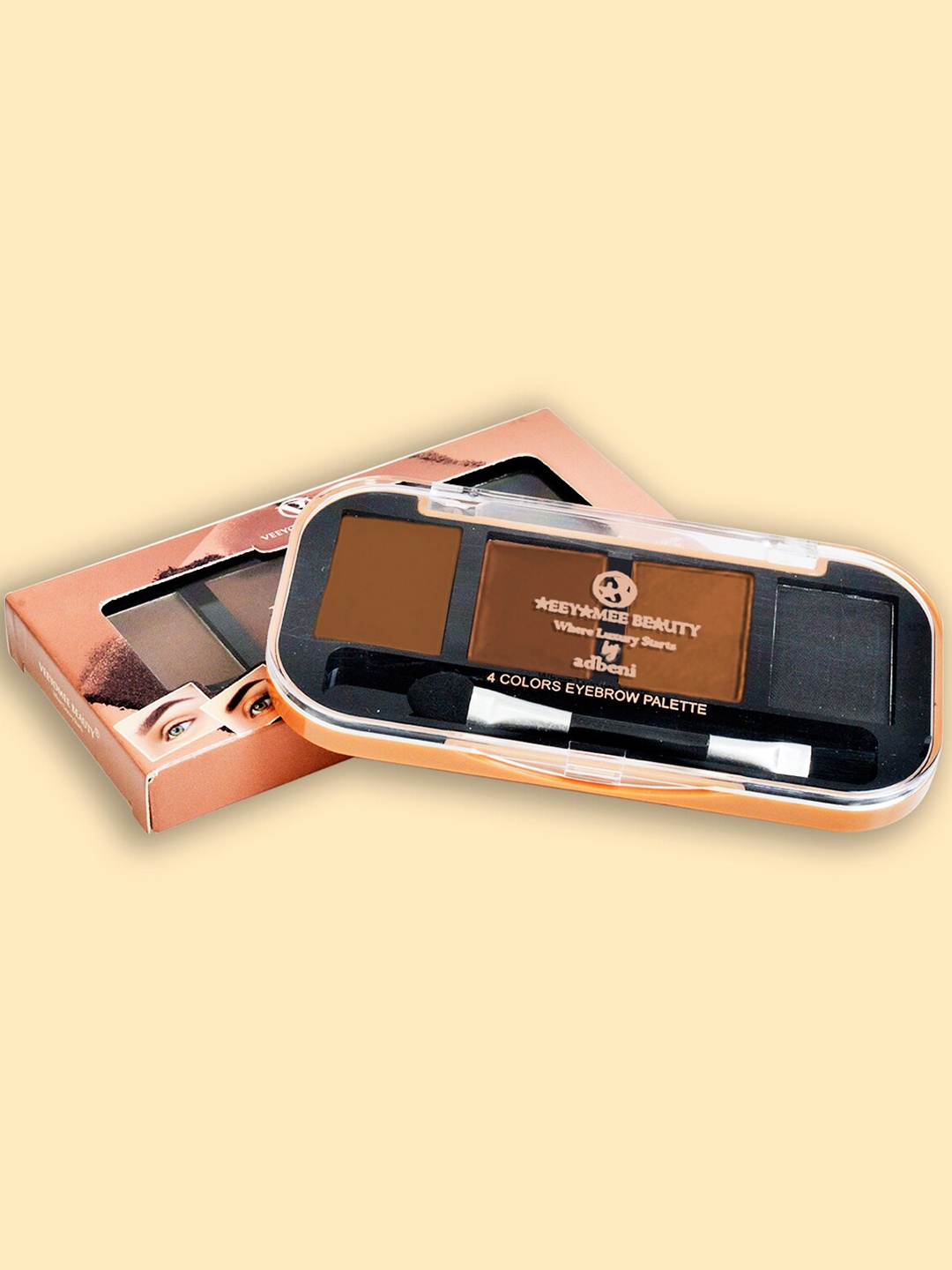 

Adbeni 4-In-1 Long Lasting & Waterproof Eyebrow Palette - Shade 02, Nude