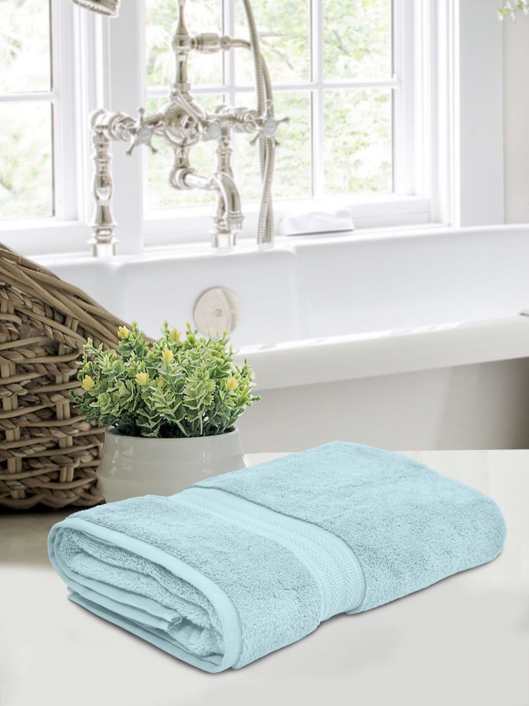 

Home Fresh Blue 1 Cotton 600 GSM Bath Towel