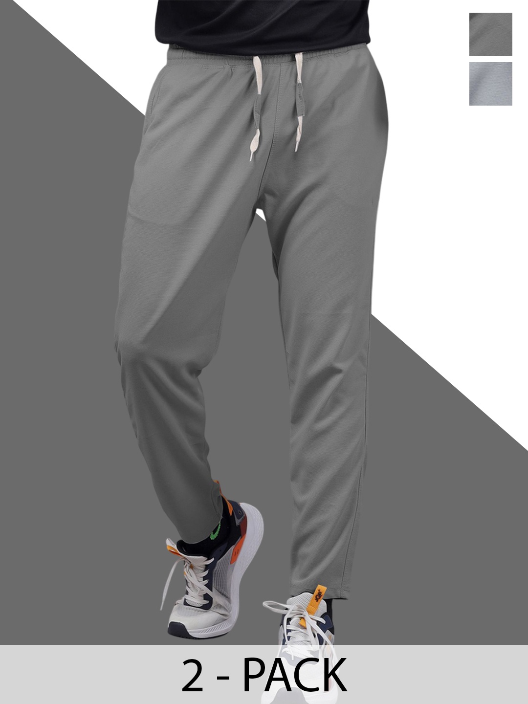 

Septem Relaxed Pack Of 2 Relaxed Fit Mid-Rise Joggers, Off white