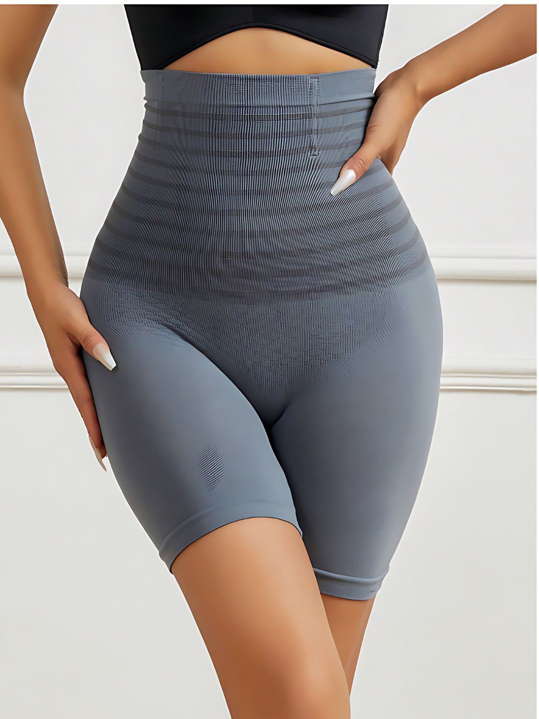 

OLSIC High-Waist Tummy & Thigh Shapewear, Grey