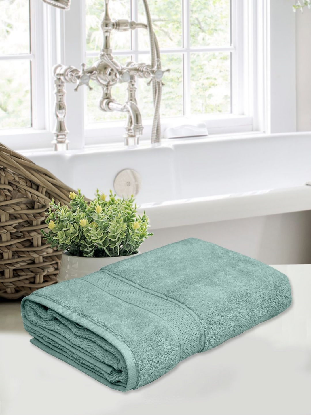 

Home Fresh Teal 1 Cotton 500 GSM Bath Towel