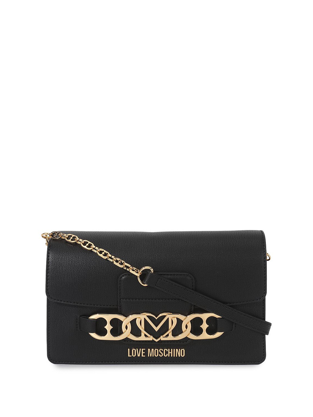 

LOVE MOSCHINO PU Swagger Sling Bag, Black