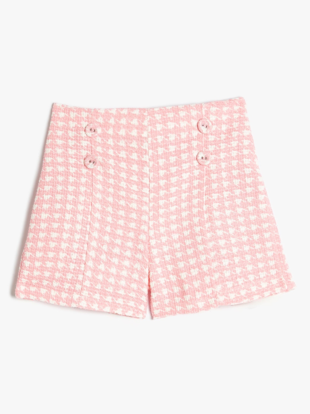 

Koton Girls Checked Shorts, Pink