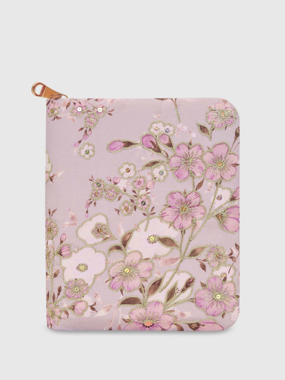 

D'oro Floral Printed Structured Sling Bag, Pink