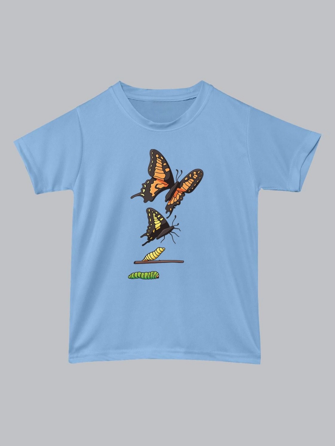

BAESD Unisex Kids Graphic Printed Round Neck T-Shirt, Blue