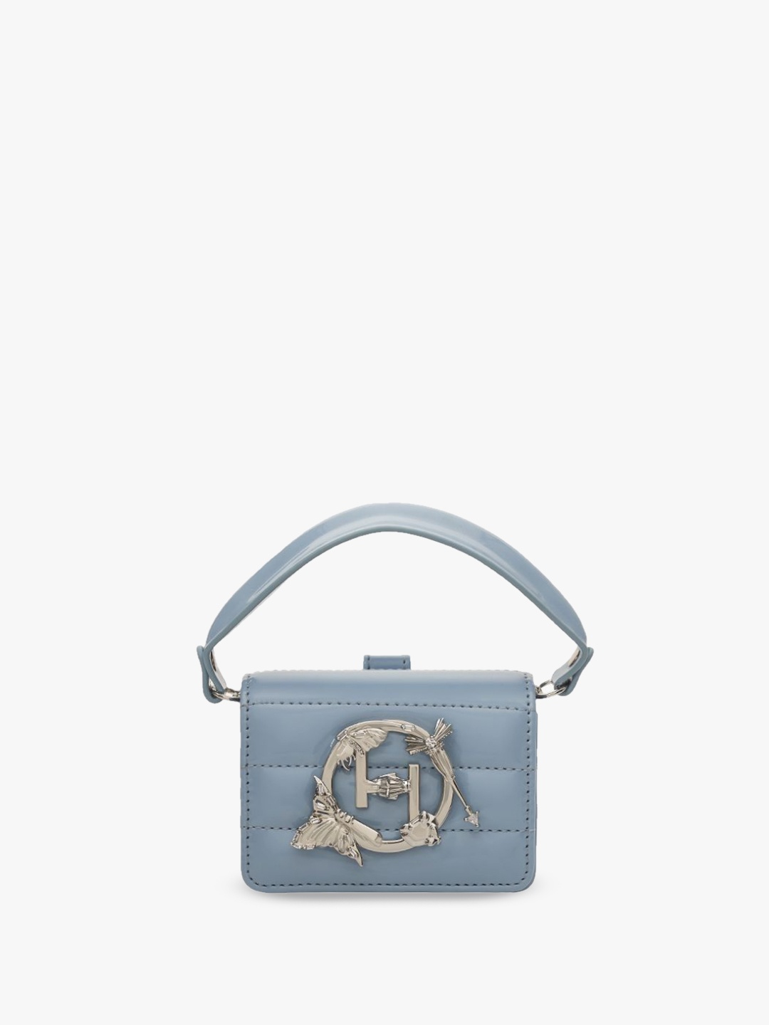 

Outhouse Embellished Leather Bucket Handheld Bag, Blue
