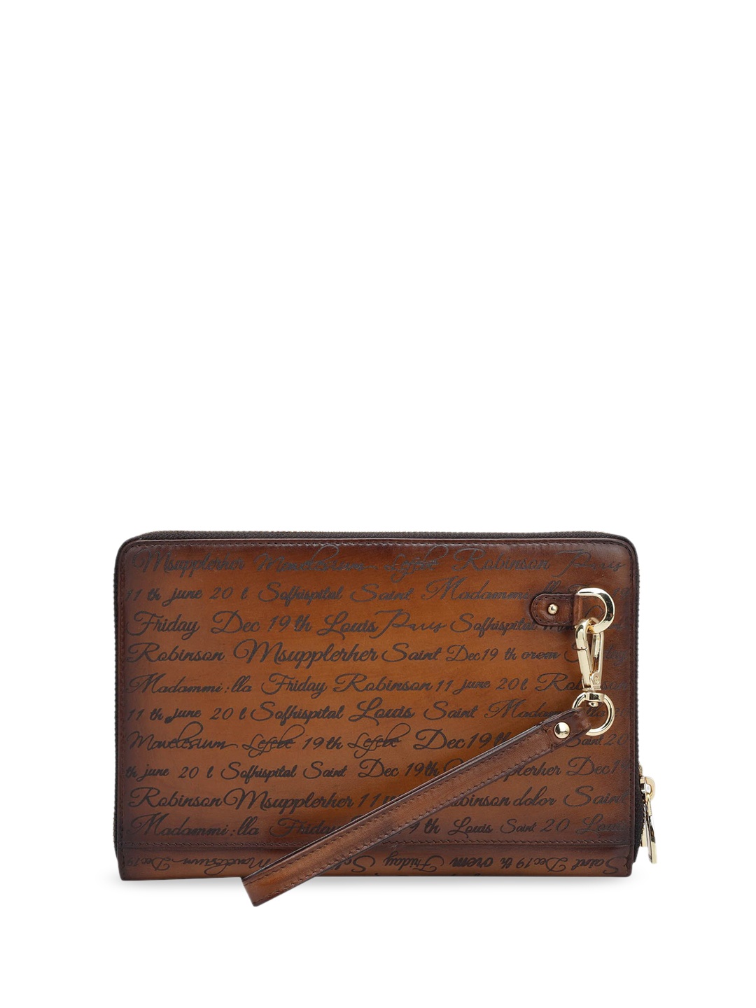 

DA MILANO Genuine Leather Wallet, Brown