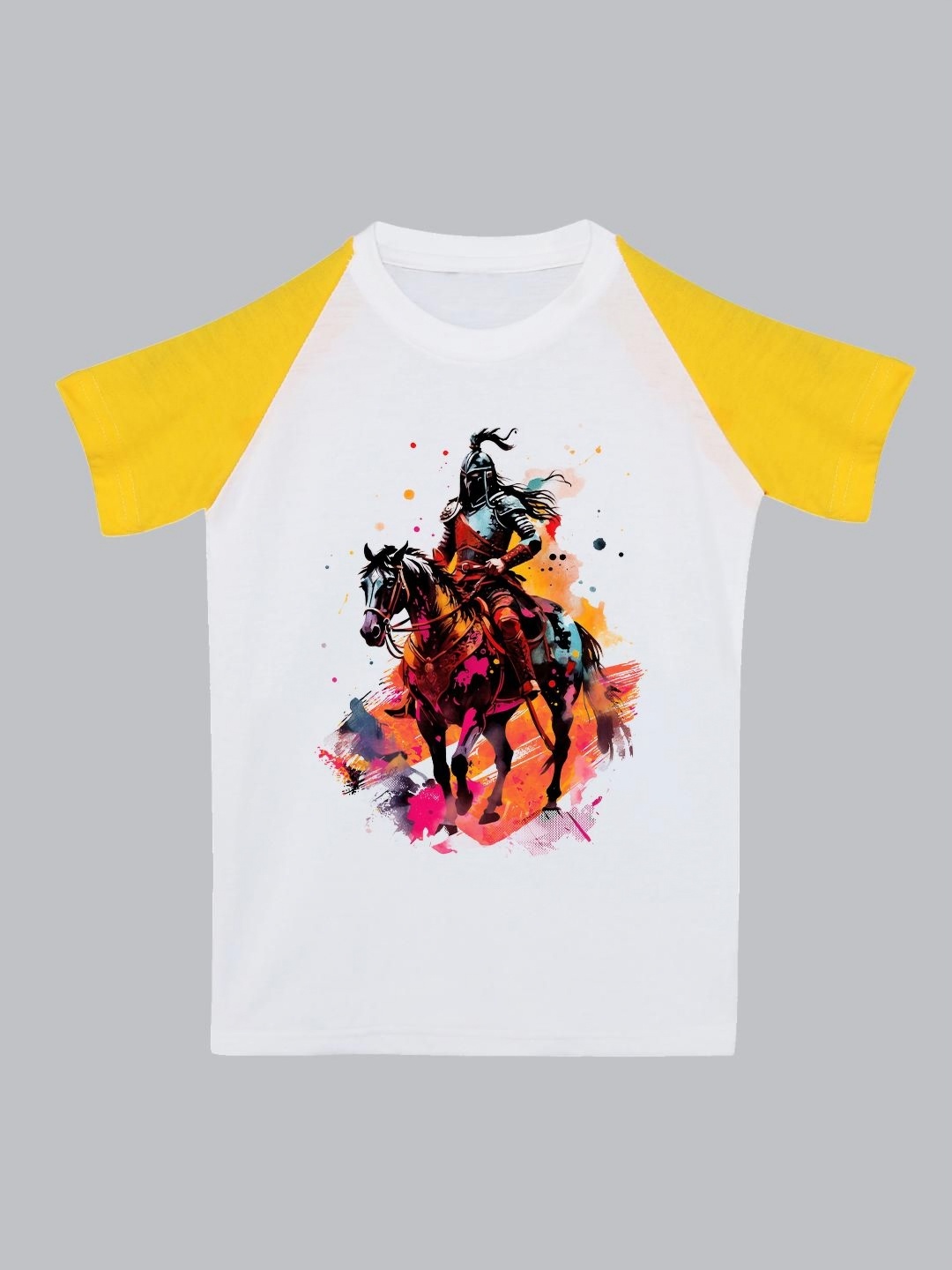 

BAESD Unisex Kids Graphic Printed Round Neck Cotton T-Shirt, White
