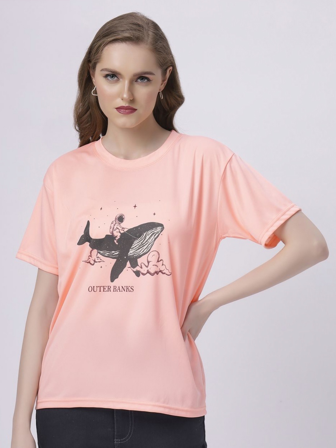 

BABA YAGA Women Printed T-shirt, Orange