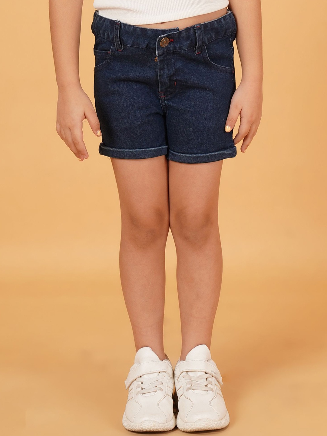 

Creative Kids Solid Girls Denim Denim Shorts, Blue
