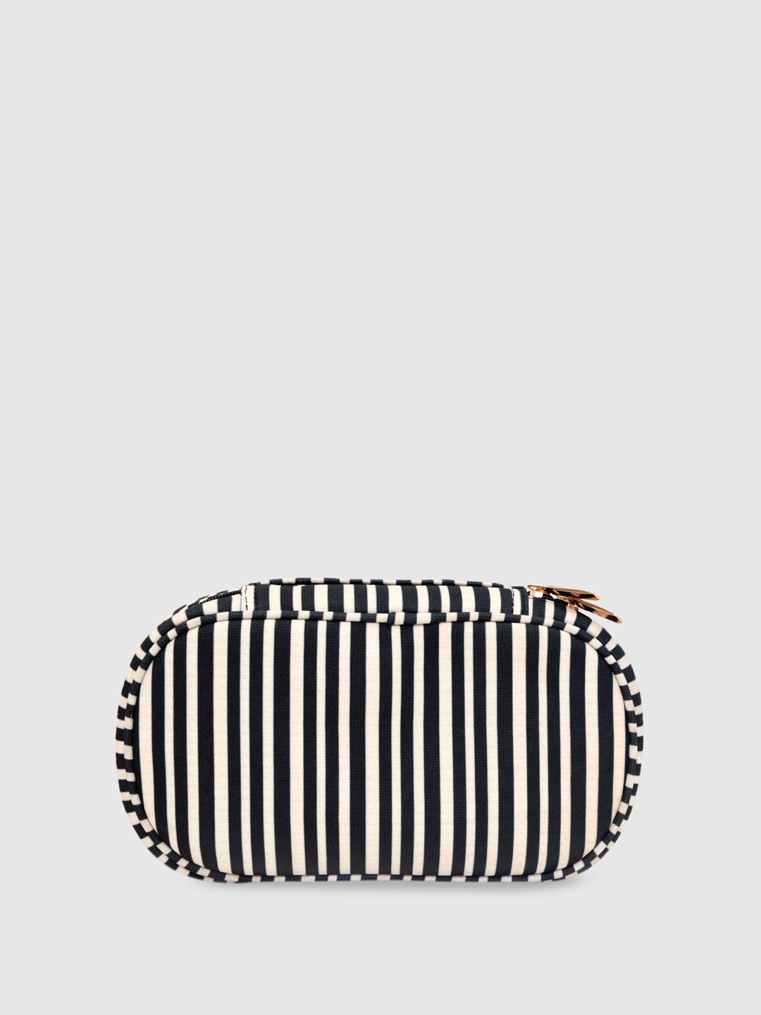 

D'oro Striped Structured Sling Bag, Black