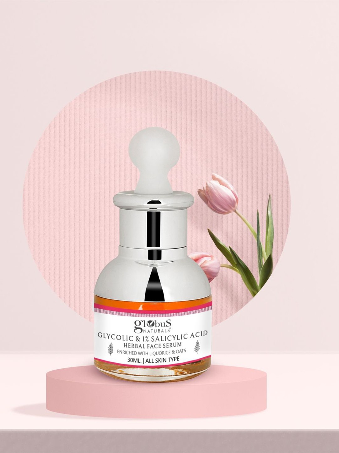 

Globus naturals Glycolic & 1% Salicylic Acid Anti Acne Face Serum- 30ml, Na