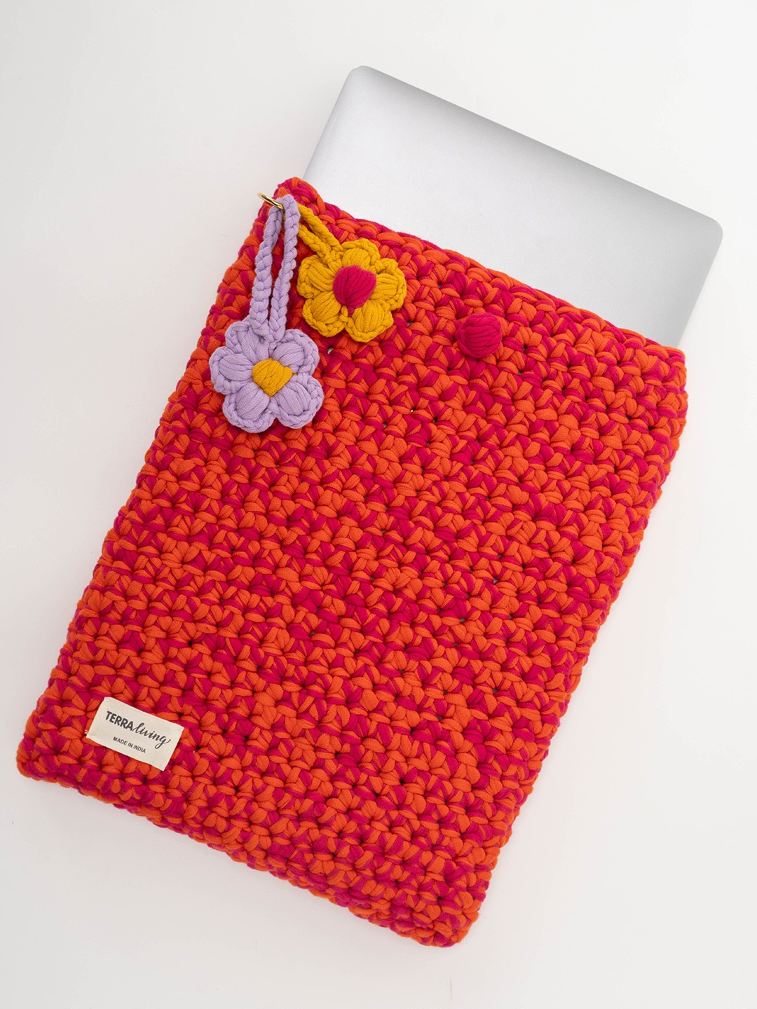 

Terra Living Shopper Sling Bag with Applique, Orange