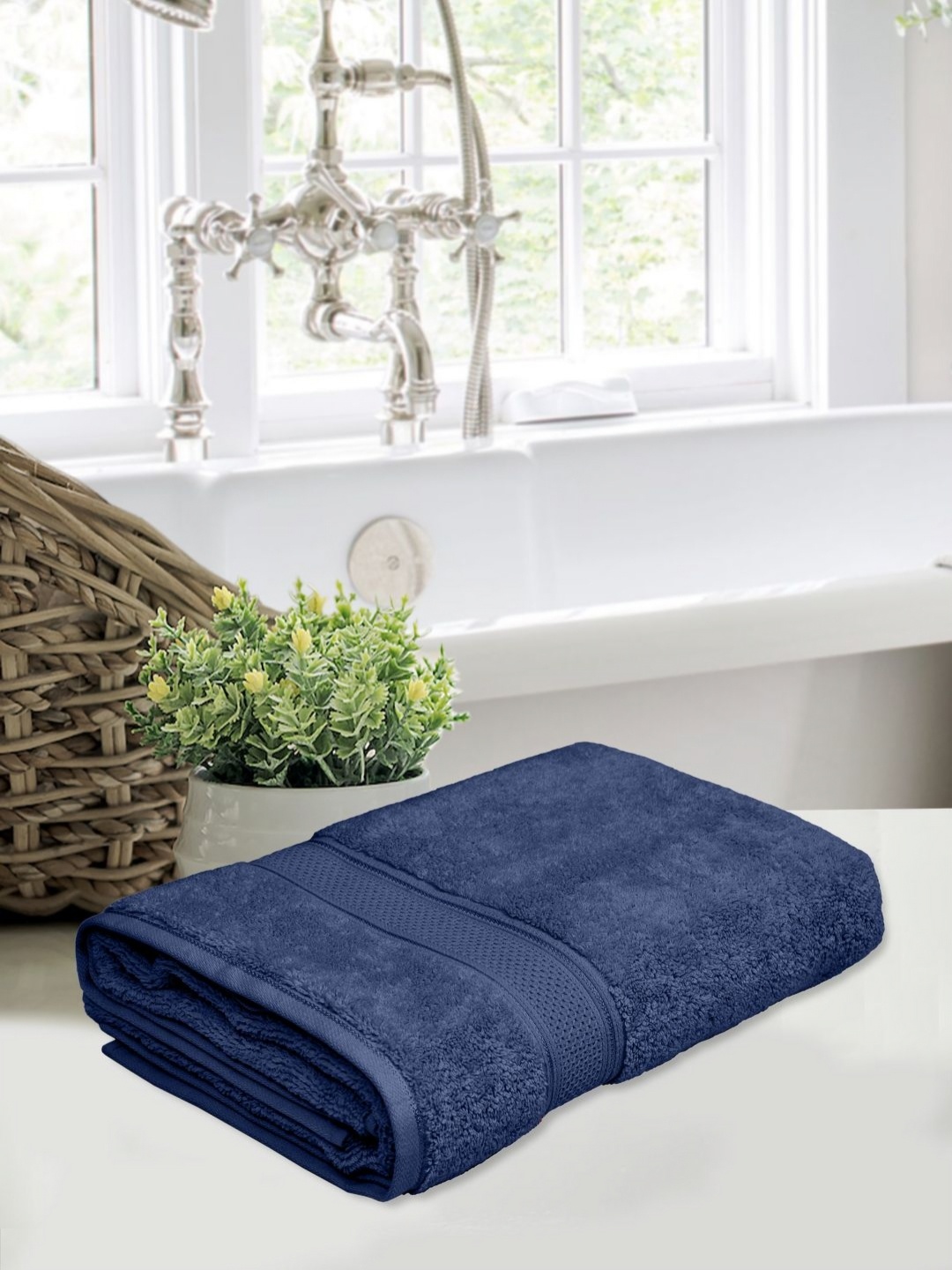 

Home Fresh Blue 1 Cotton 500 GSM Bath Towel