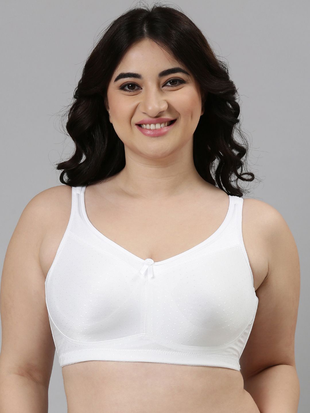 

Enamor Non Padded Wirefree Full Coverage Full Support Smooth Super Lift Bra Fb12, White