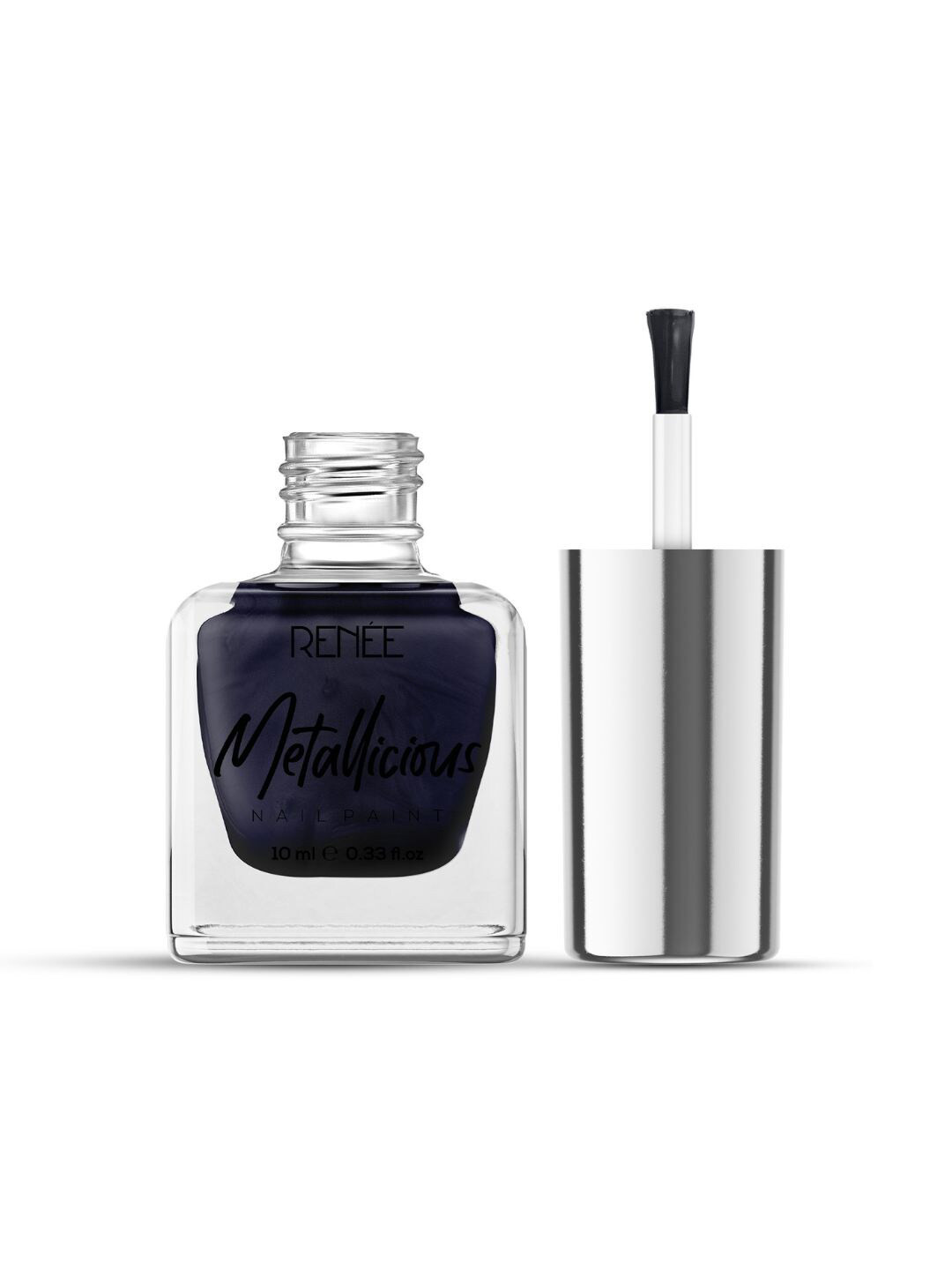 

Renee Metallicious Long Lasting Nail Paint - 10ml - Navy Nebula, Blue