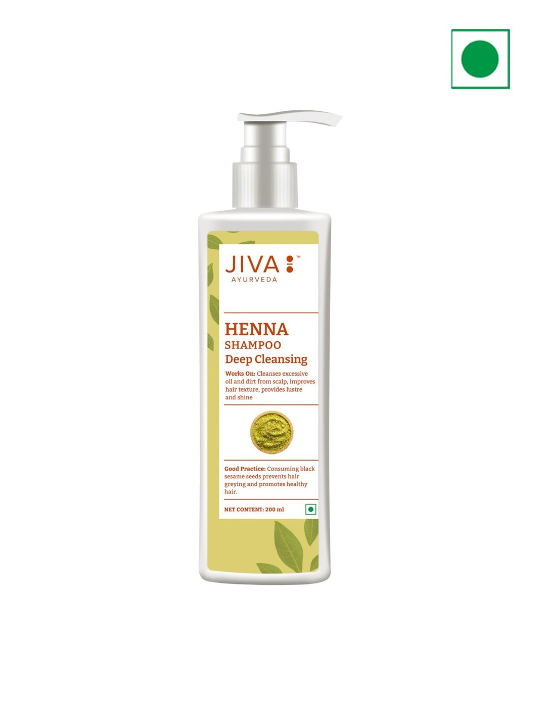 

Jiva Deep Cleansing & Naturally Conditioning Henna Shampoo- 200ml, White