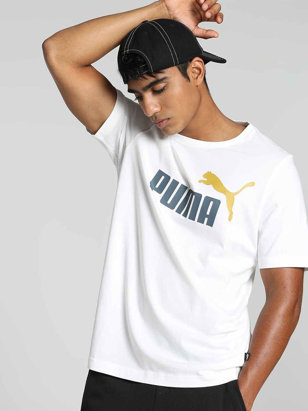 

Puma Ess+ 2 Col Logo Tee, White