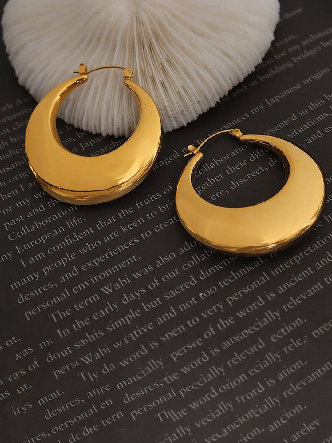 

KRENOZ Circular Hoop Earrings, Gold