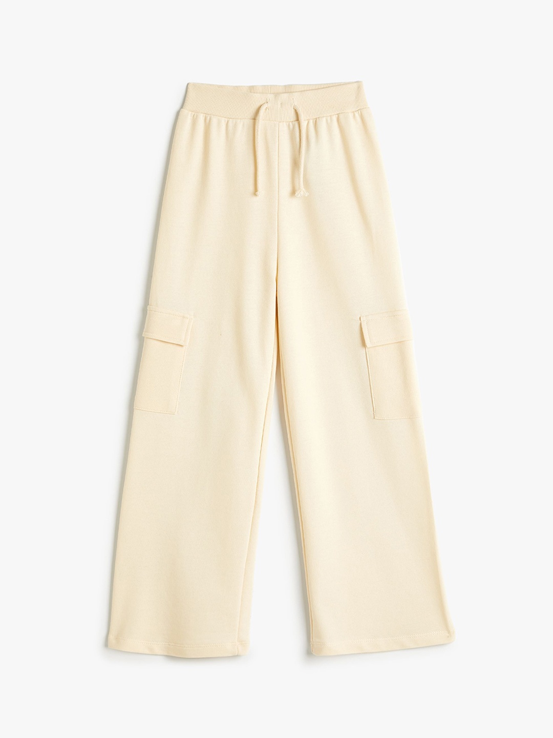 

Koton Girls Mid-Rise Track Pants, Beige