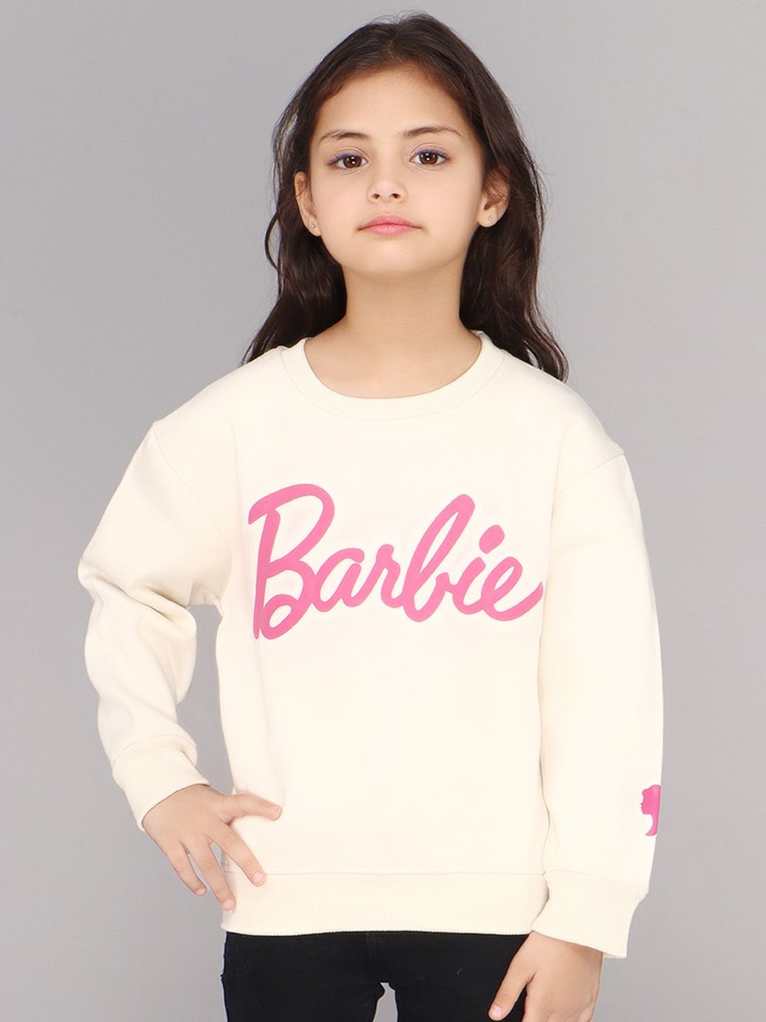 

DDOUDDOU Girls Printed Sweatshirt, Off white
