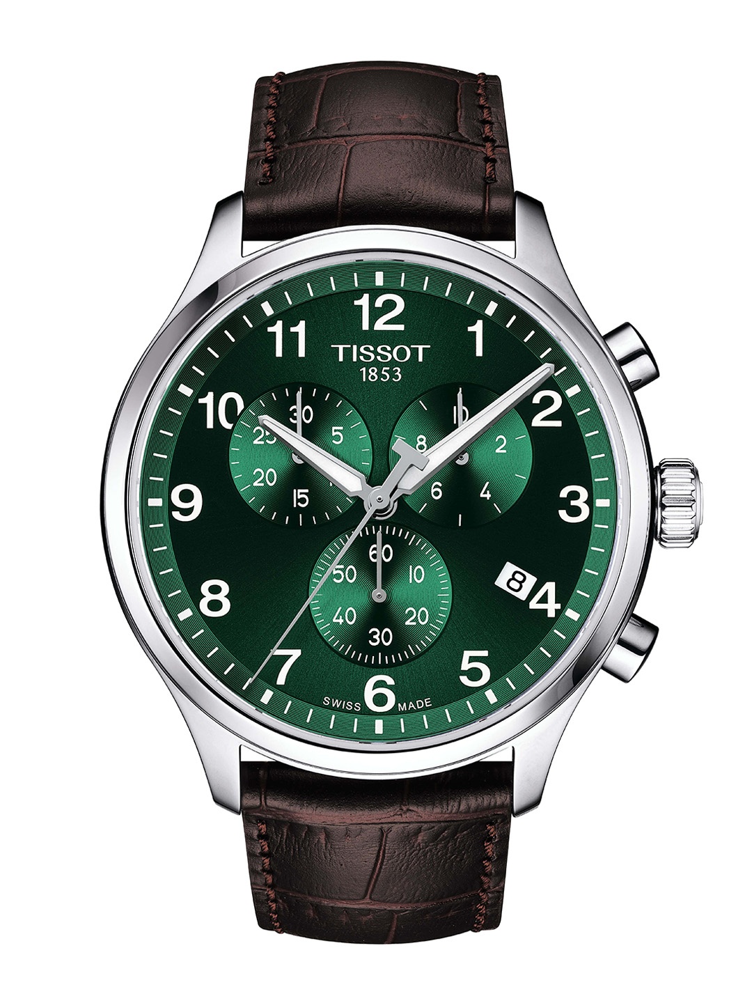 

TISSOT Men Dial & Leather Straps Analogue Watch T1166171609200, Green