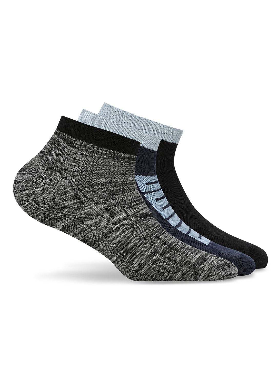 

Puma Unisex Pack Of 3 Ankle Length Socks, Navy blue
