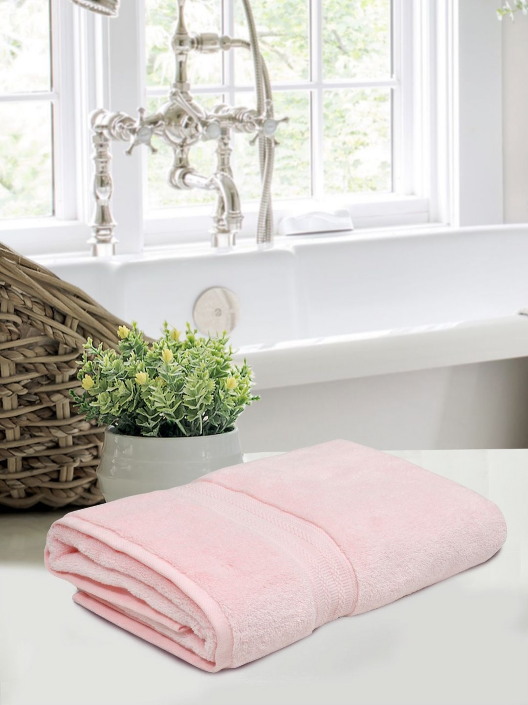 

Home Fresh Pink 1 Cotton 600 GSM Bath Towel