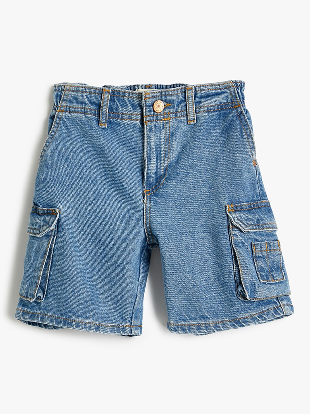 

Koton Girls Washed Denim Shorts, Grey