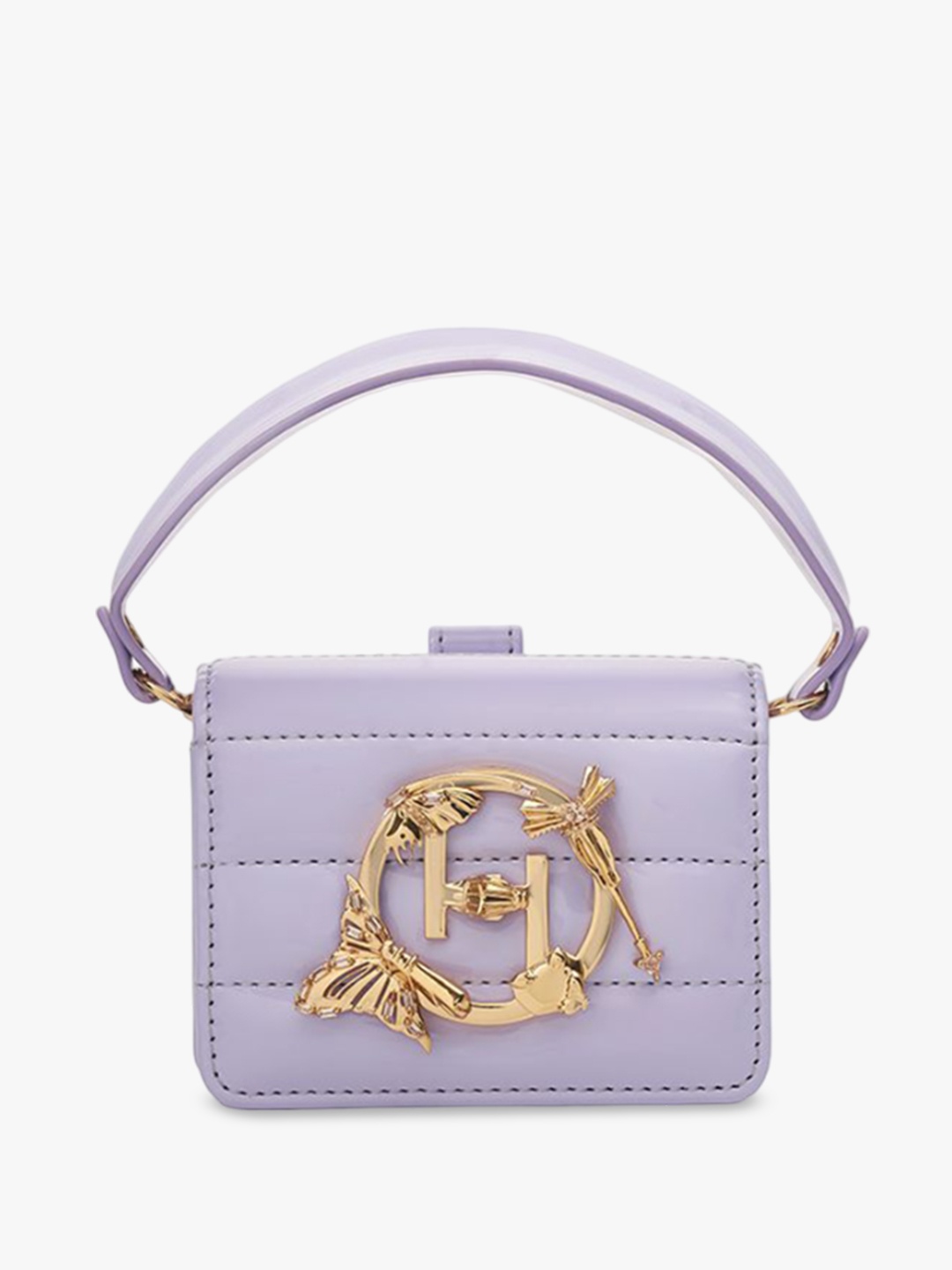 

Outhouse Leather Oversized Structured Shoulder Bag, Lavender