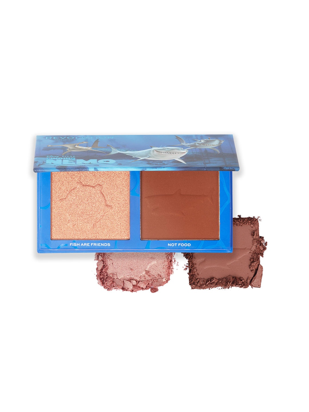 

Makeup Revolution London x Disney Pixars Finding Nemo Bronzer & Highlighter Palette - 9g, Brown