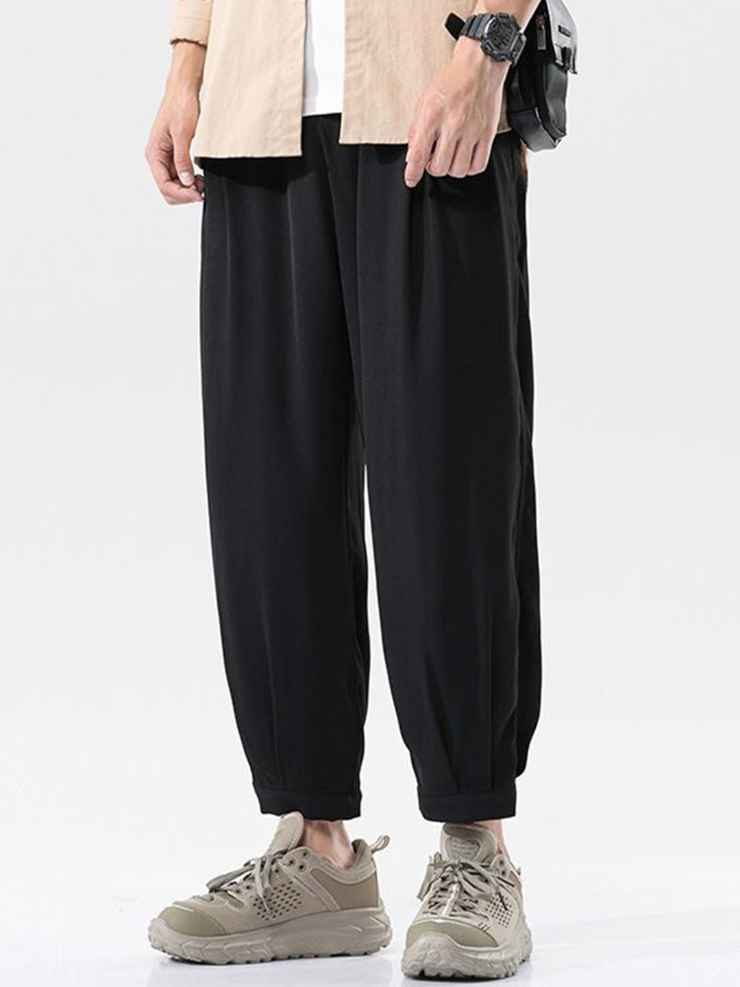 

StyleCast Men Loose Fit Joggers, Black