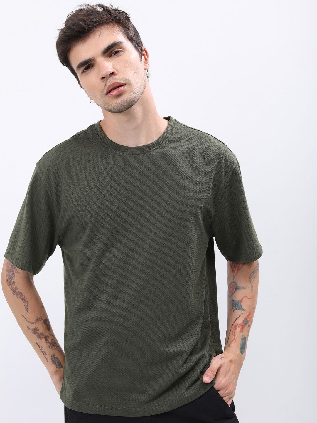 

HIGHLANDER Men Pockets T-shirt, Olive