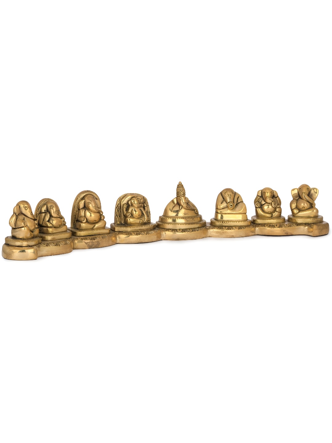 

Exotic India Gold-Toned Ashtavinayak Religious Idol Showpiece