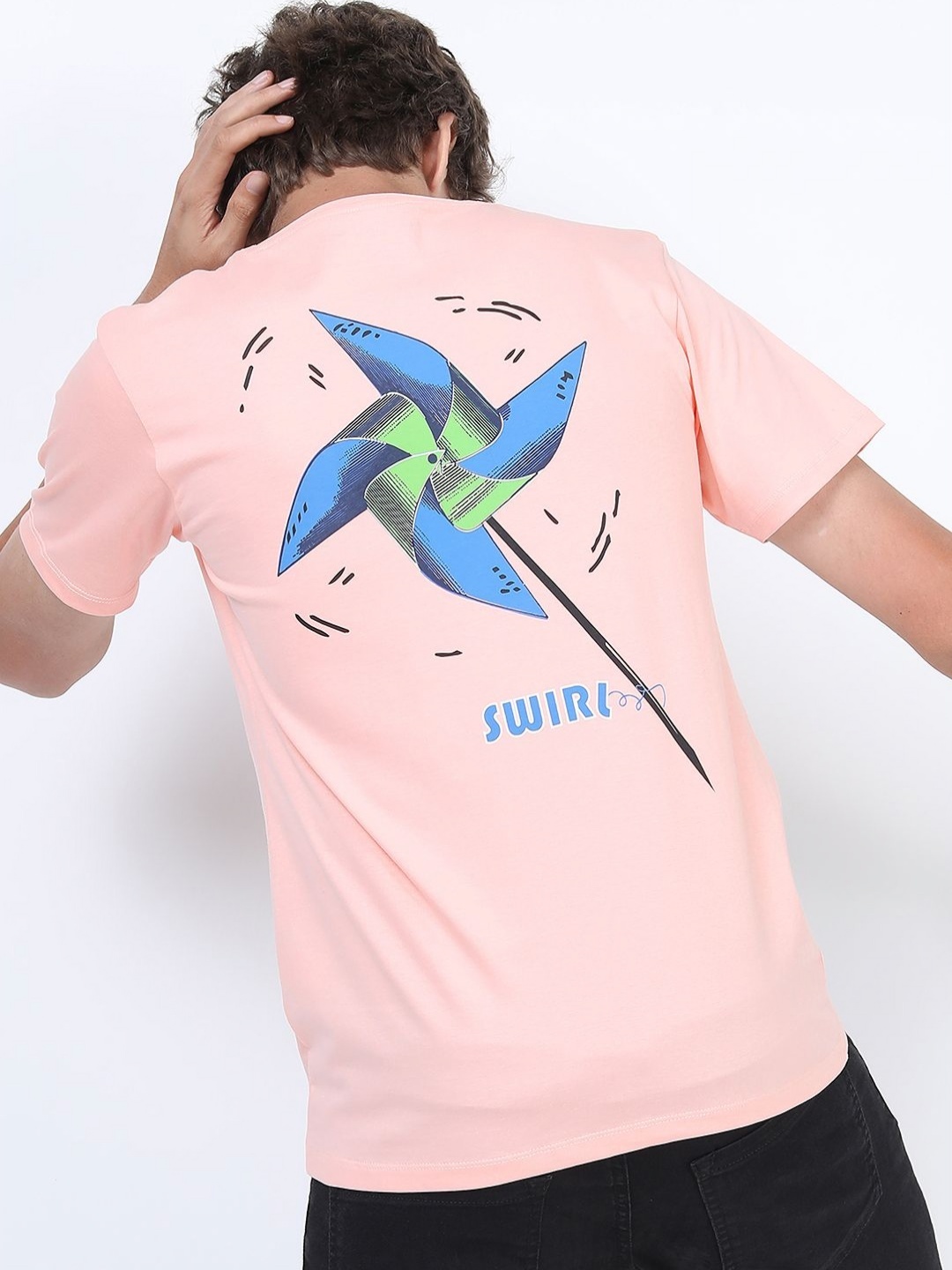 

HIGHLANDER Men Extended Sleeves Slim Fit T-shirt, Pink