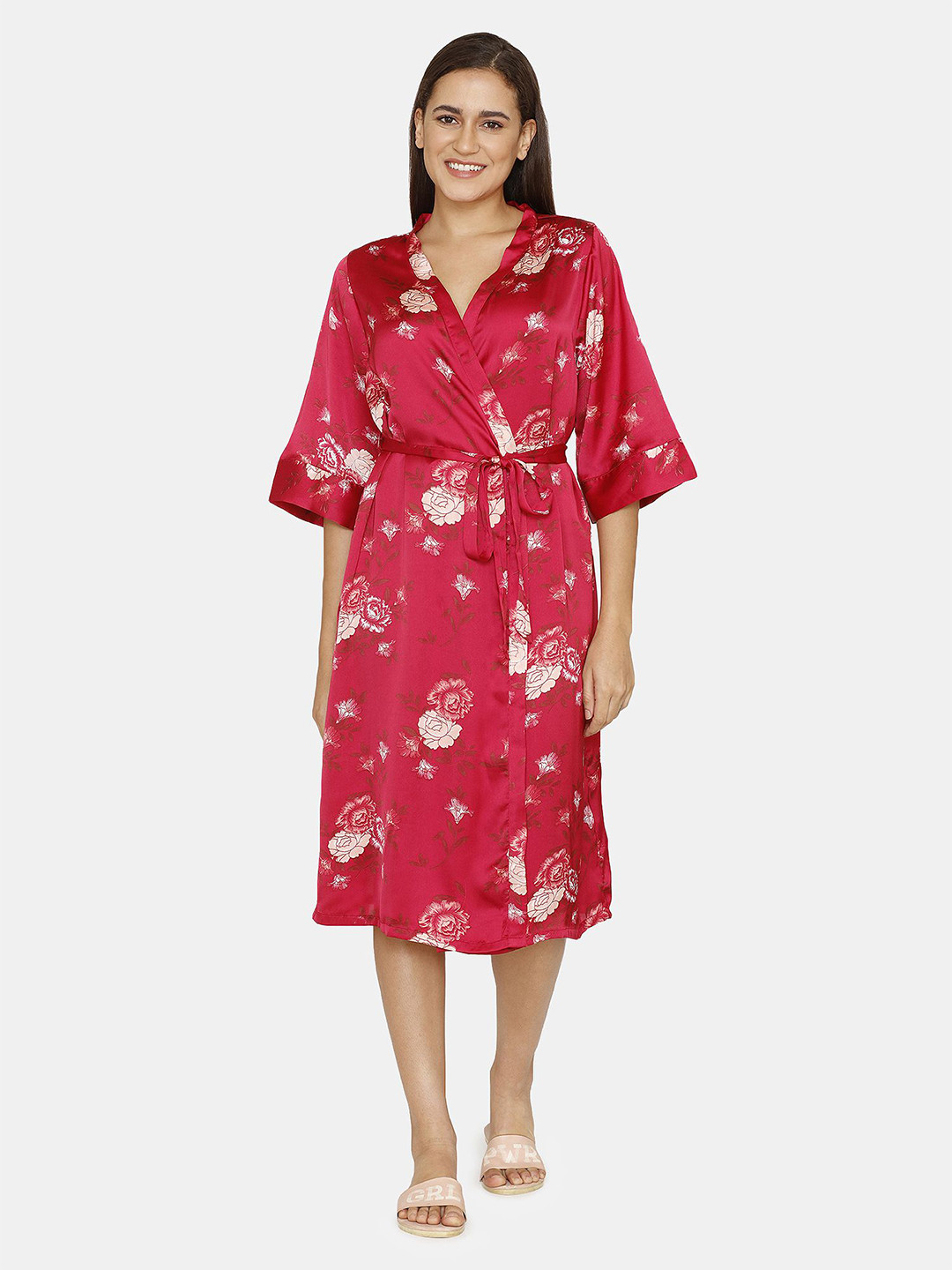 

Zivame Printed Everyday Nightdress, Purple