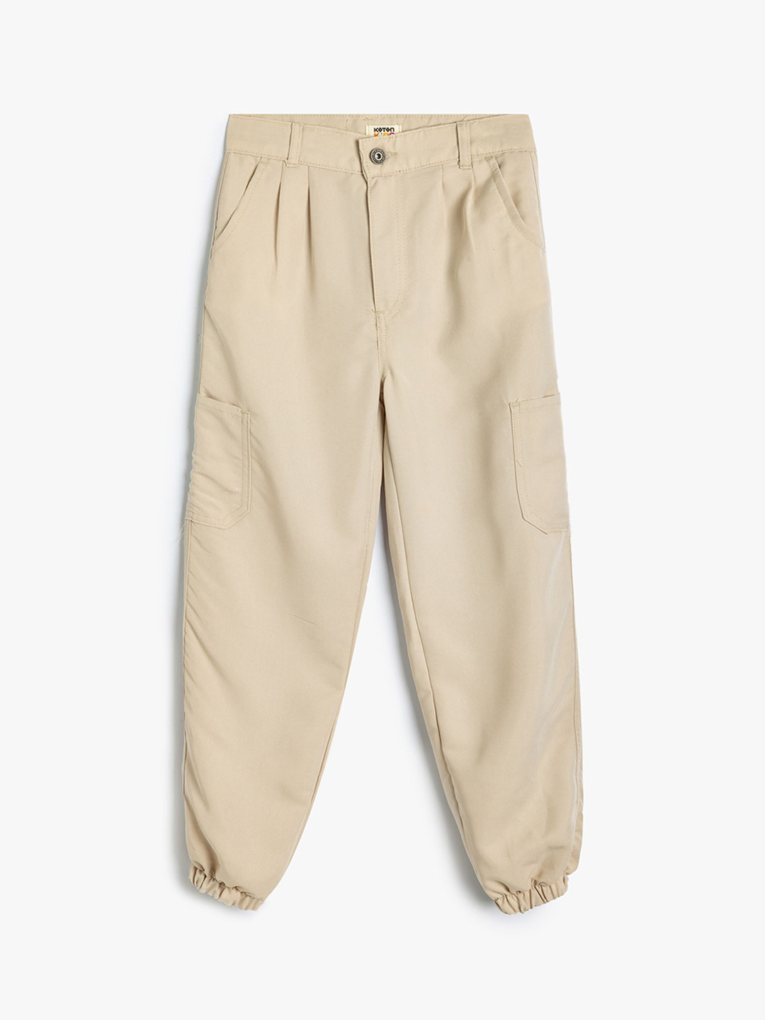 

Koton Girls Mid-Rise Joggers Trousers, Beige