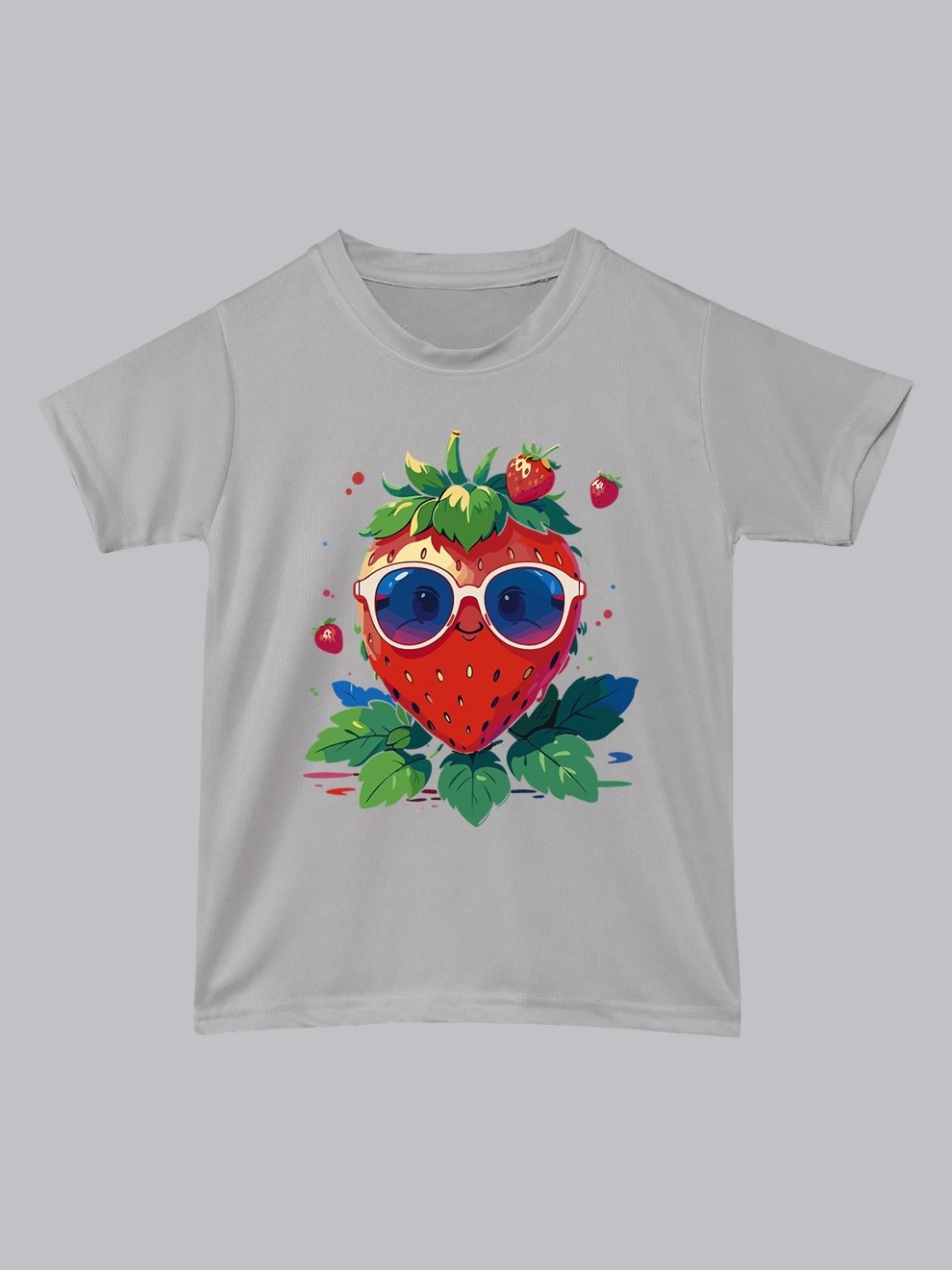 

BAESD Unisex Kids Graphic Printed Round Neck T-Shirt, Grey