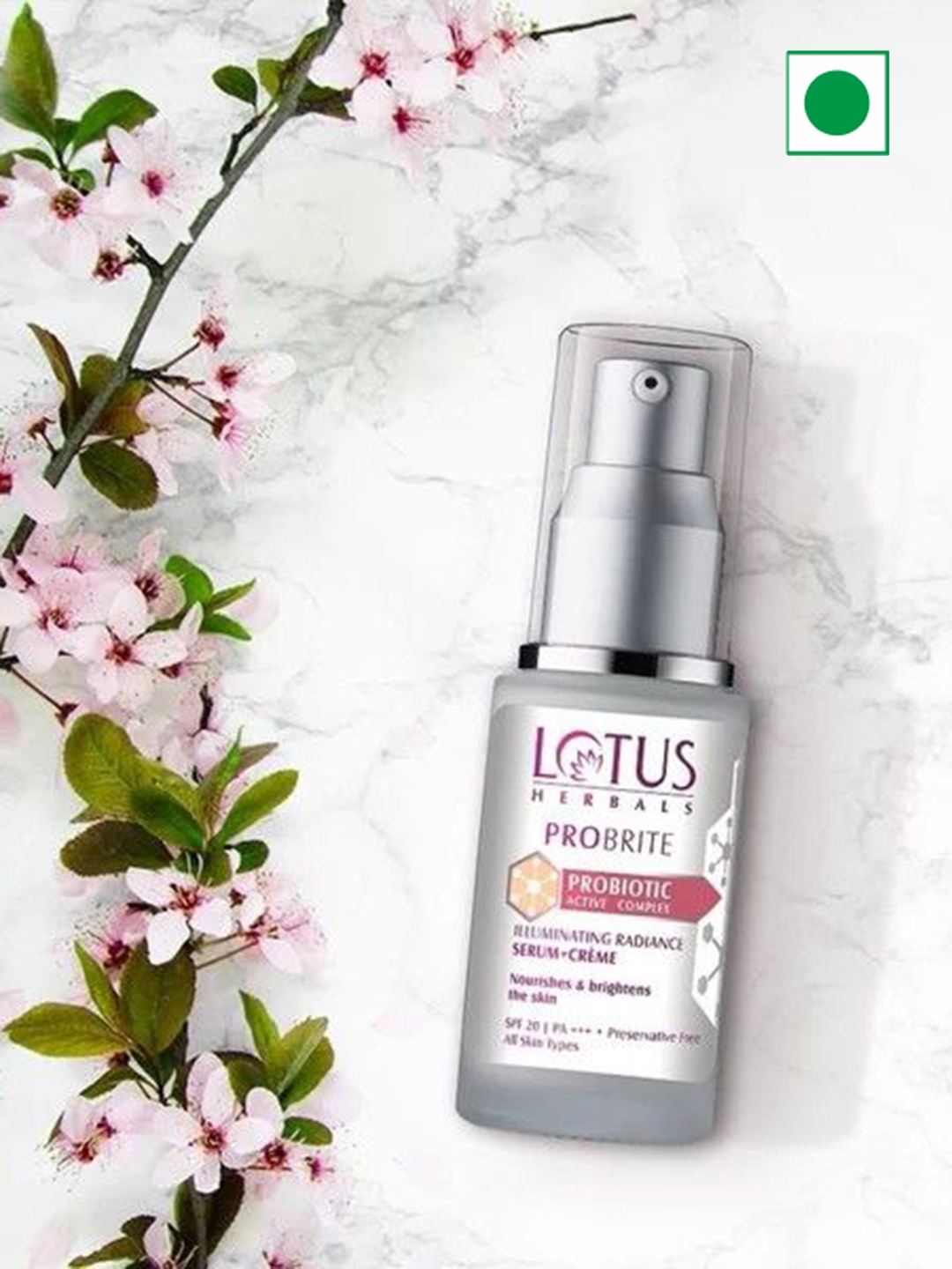 

Lotus Herbals Probrite Illuminating Radiance Serum & Cream - 30ml, White
