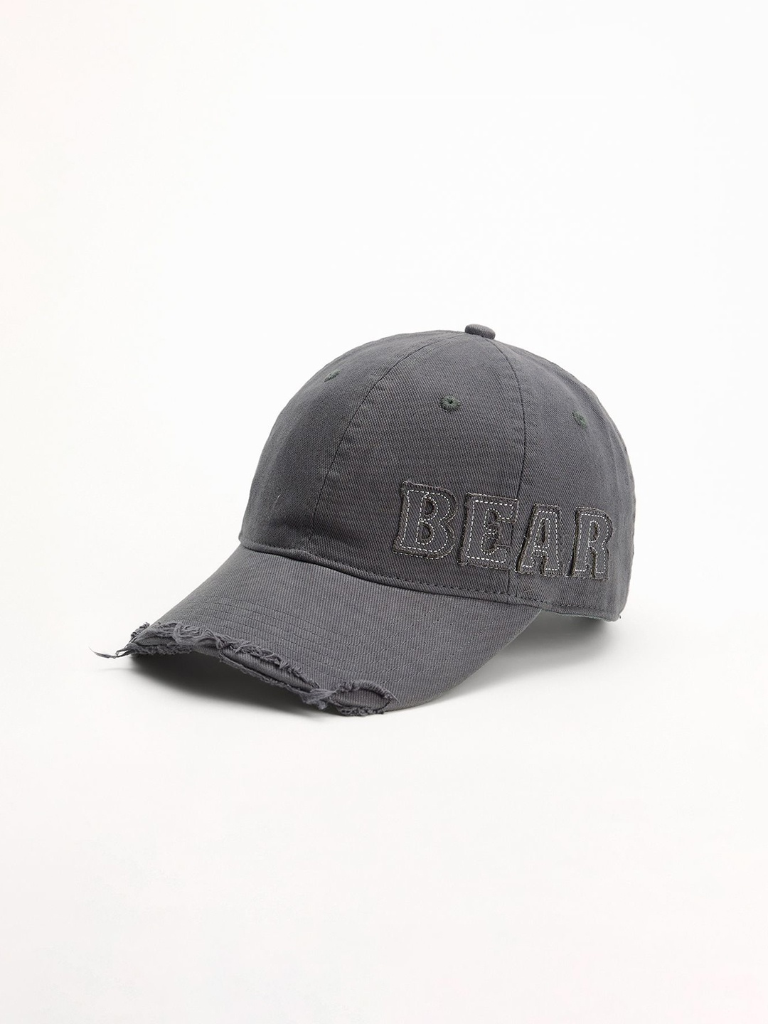 

THE BEAR HOUSE Men Cotton Baseball Cap, Grey