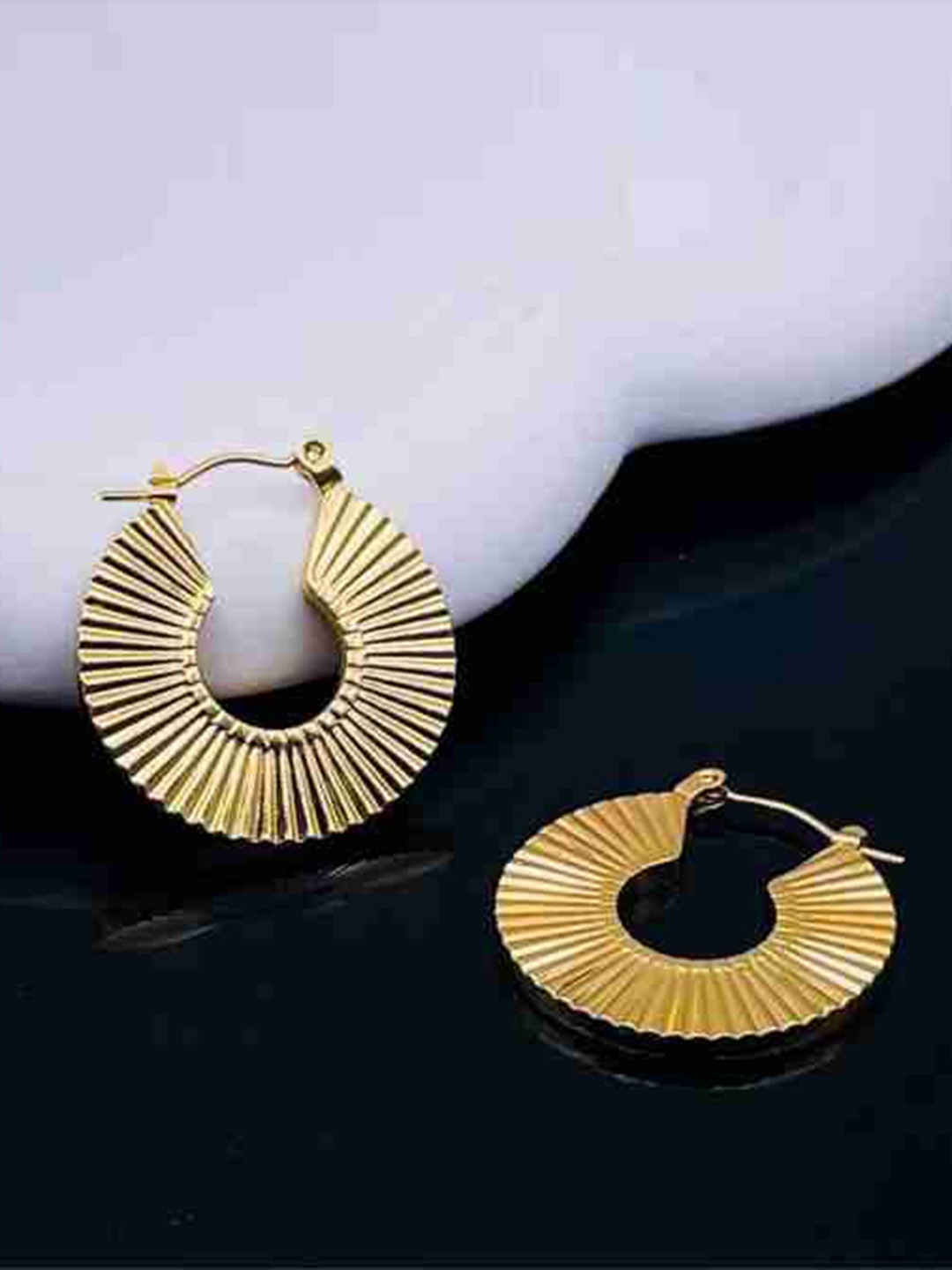 

KRENOZ Circular Hoop Earrings, Gold